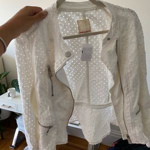 Rebecca Taylor White Summer Moro Jacket